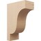 Ekena Millwork 12"W x 24"D x 36"H Classic Newport Rough Cedar Woodgrain TimberThane Corbel, Primed Tan CORUR12X24X36NEWRCPR - alternate 1